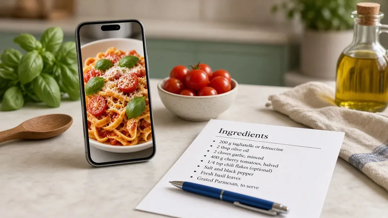 Best app to save recipes from Instagram: extract and print