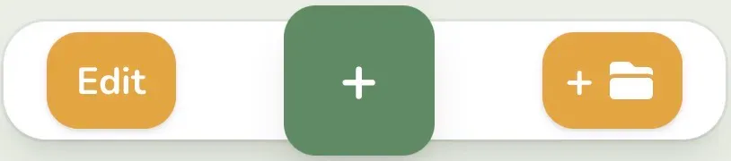 CookBook toolbar with Edit, Add Recipe, and Add Folder buttons